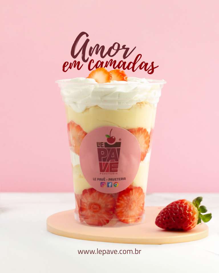 Pavê no copo Le Pavê Piumhi