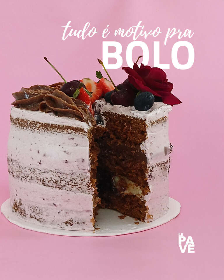 Bolo de Aniversário Personalizado 10 Fatias | Le Pavê